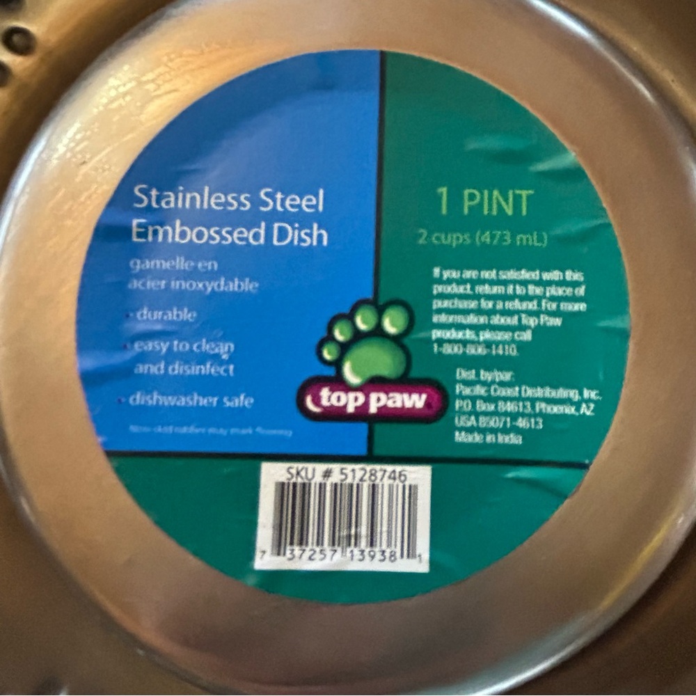 🐕‍🦺3 for $20 - Stainless Steel Embossed Dish - Picture 4 of 6